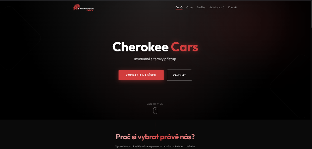 Cherokee Cars - Web pro autobazar